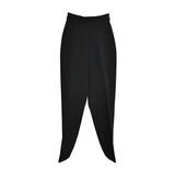 Jean Paul Gaultier Pantaloni a vita alta in lana nera