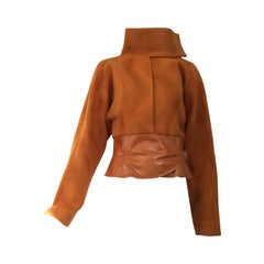 Vintage GIANNI VERSACE Soft Cashmere Wool Orange Jacket