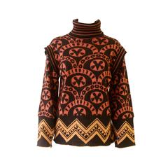 Important Bill Gibb Kaffe Fassett Sweater Byzantine Collection Fall 1976