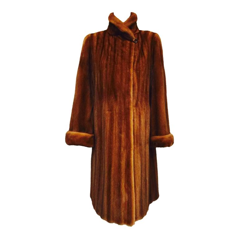 Glorious Ginger Mink Coat For Sale at 1stDibs
