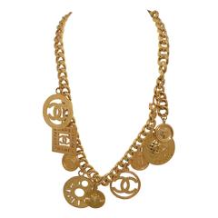 Chanel Collection 28 / 1991 Vintage Iconic 9 Charm Necklace or Belt