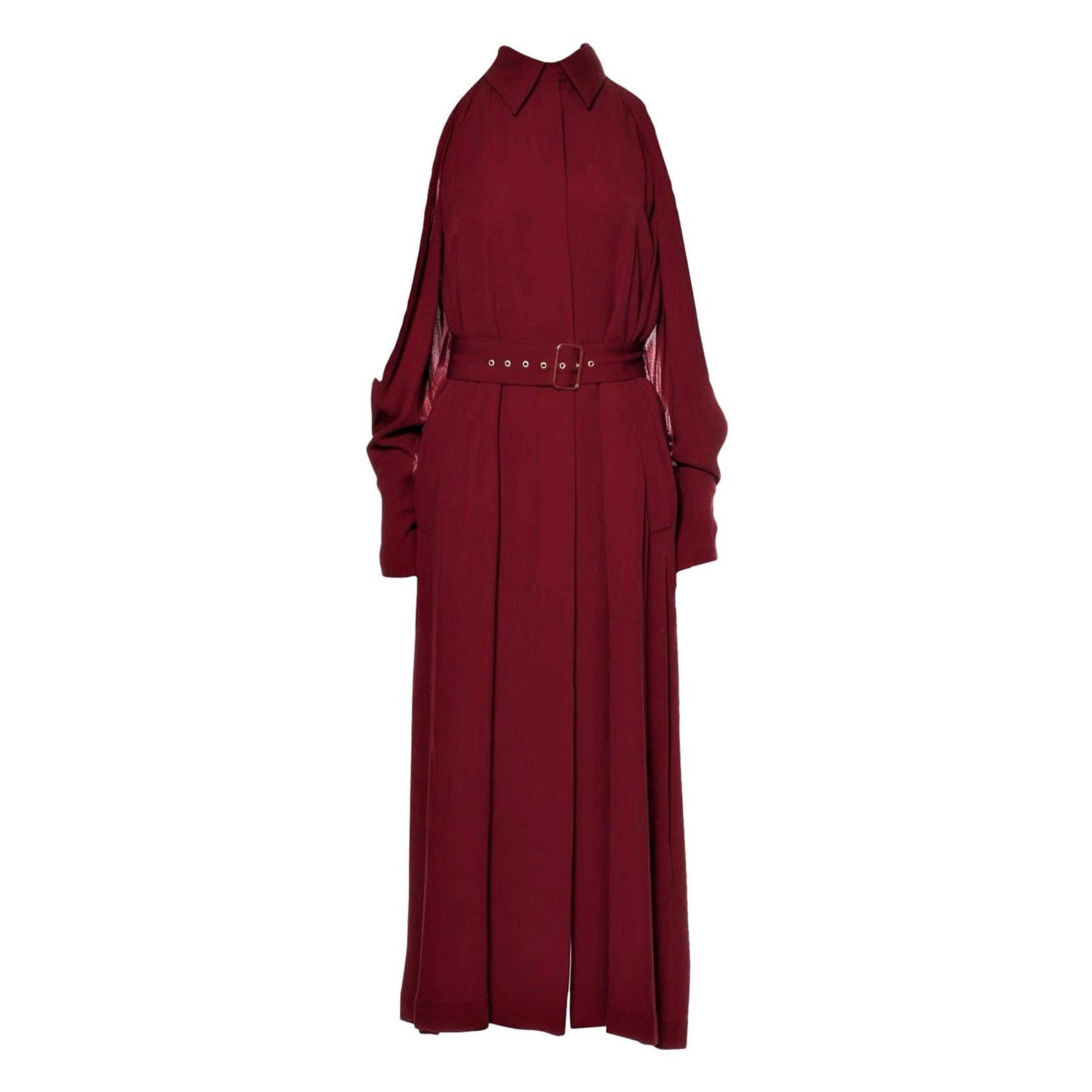 New Rare Salvatore Ferragamo Red Silk Dress F/W 2018  With Tags $3200 Sz 38