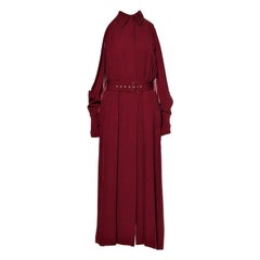 Seltenes rotes Salvatore Ferragamo Seidenkleid aus Seide H/W 2018  Mit Etiketten $3200 Gr. 38