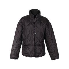 ISSEY MIYAKE Black QUILTED Poly Fabric PADDED JACKET Puffer SIZE S