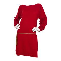 Hermes Red Sweater Dress