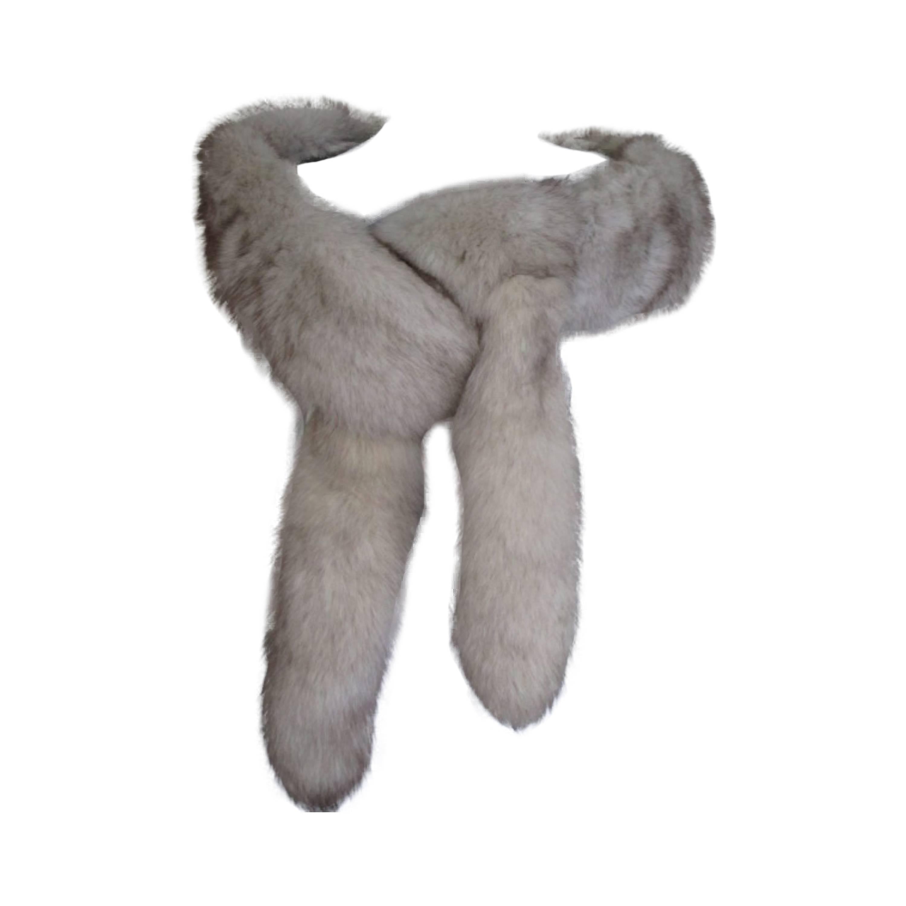 exclusive arctic fox fur stole