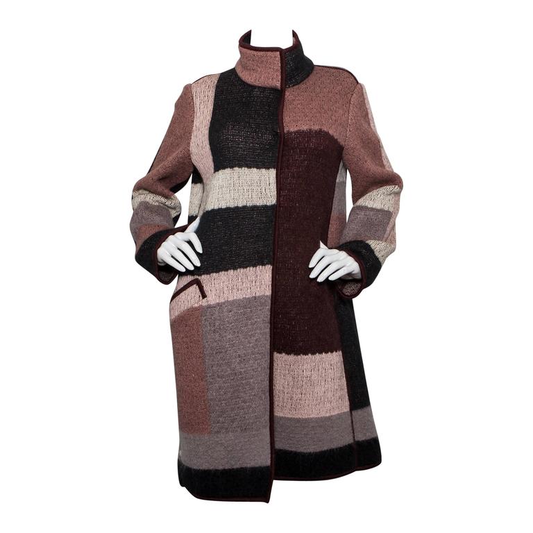 Missoni Patchwork Geometric Patterned Coat For Sale at 1stDibs