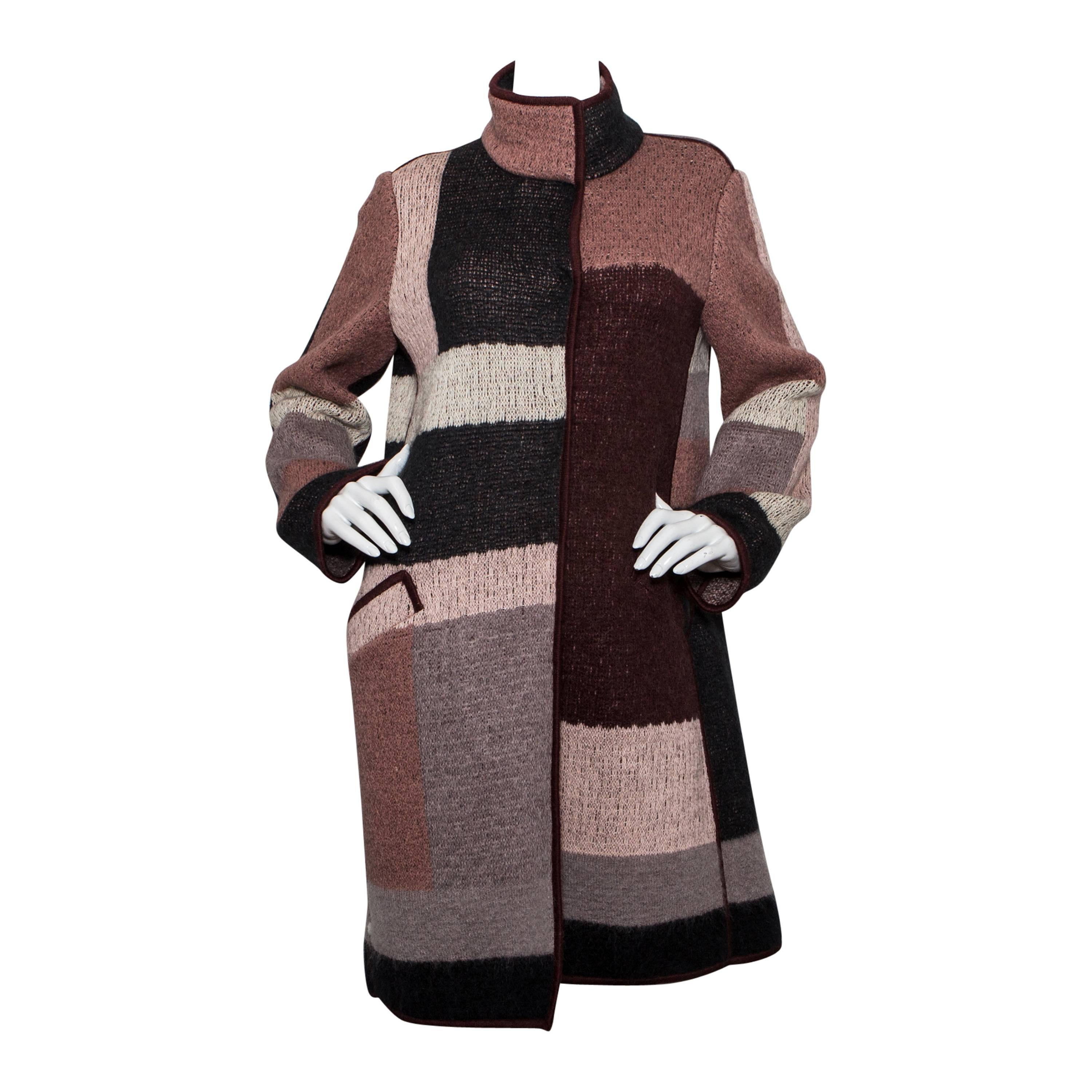 Missoni Patchwork Geometric Patterned Coat