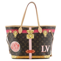 Louis Vuitton Neverfull NM Tote Limited Edition Summer Trunks Monogram Canvas MM
