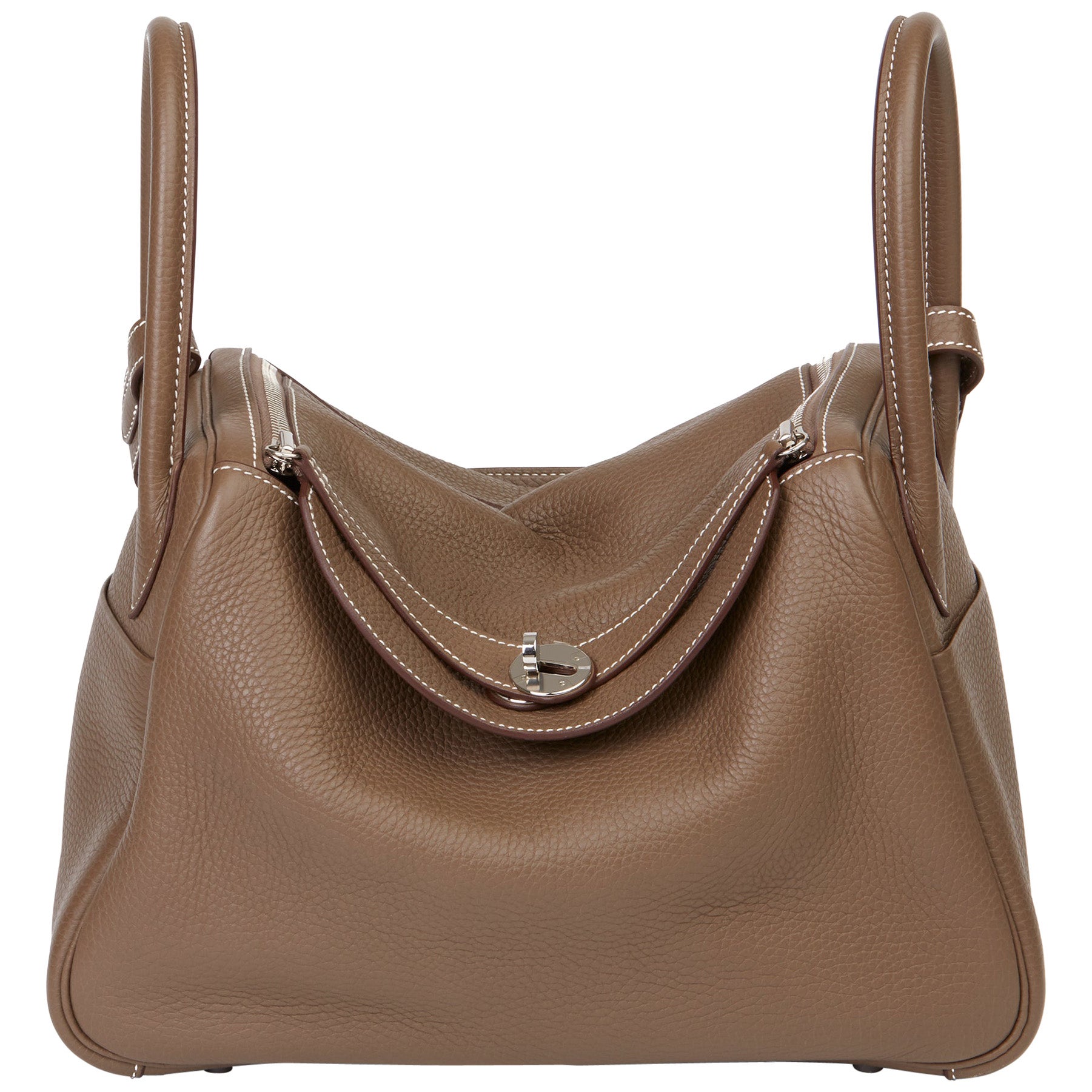 Hermes Leather Top Handle Satchel Tote Bag at 1stDibs