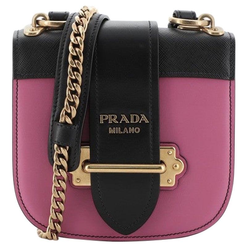 Prada Leather and Exotic Skin CrossBody Bag For Sale at 1stDibs