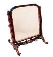 Antique Georgian Mahogany Dressing Table Mirror