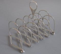 Antique A very rare "Concertina" Toast Rack made in Sheffield by Samuel Roberts & Compan