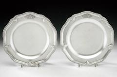 Antique An extremeley rare pair of George III Second Course Serving Dishes made in Edinb