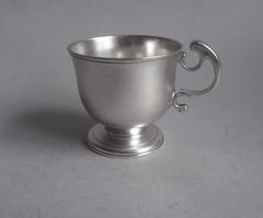 A rare early George III Tot Cup made in London in 1730 by Elizabeth Goodwin.