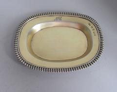 A rare George III Silver Gilt Dish, by Edward Farrell
