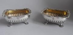 An extremely fine pair of George III Salt Cellars by Thomas Robinson.