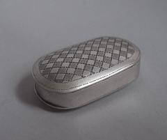 A rare George III "Lozenge" shaped Patch Box by Samuel Pemberton.