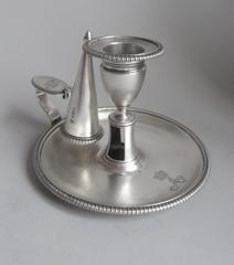 Antique ROYAL - A very fine George III Chamber Candlestick by John Emes.