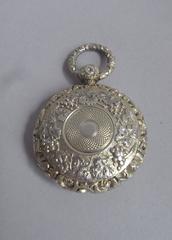 An extremely fine cast silver gilt "Watch" Vinaigrette made by Samuel Pemberton