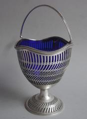Hester Bateman. A very unusual George III Sugar Basket