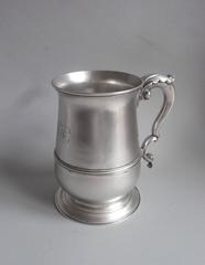 An extremely rare "Quart" Mug made in London in 1774 by John King.
