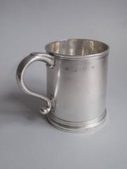 Antique A very fine Britannia Standard Pint Mug made in London by John Fawdery I