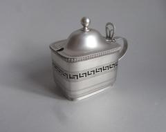 An extremely rare George III Mustard Pot made in Sheffield by John Watson