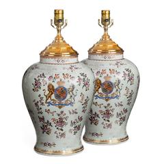 Antique Continental White Porcelain Vases