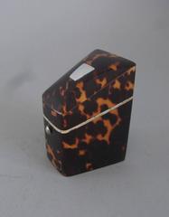 A rare Tortoiseshell Needle case, unusually modelled as a Georgian Knife Box