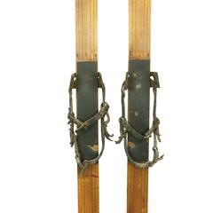 Antique Wooden Skis