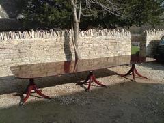 Regency Three-Pedestal Dining Table in the Manner of George Bullock, circa 1815