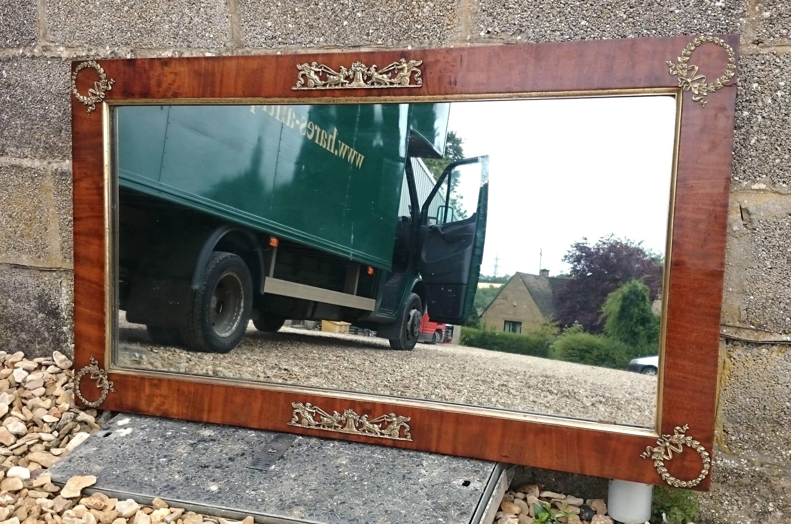 Antique French Empire Mirror In Good Condition For Sale In Gloucestershire, GB