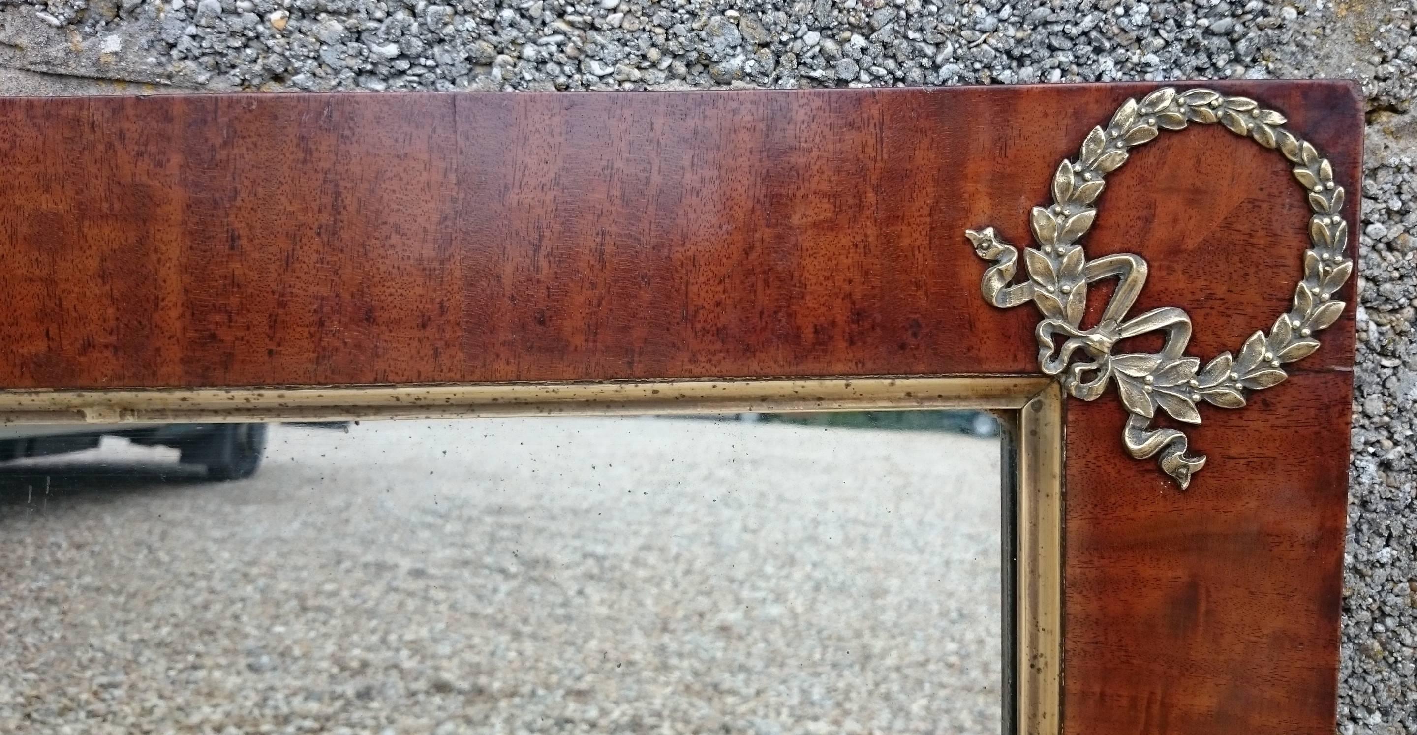 19th Century Antique French Empire Mirror For Sale