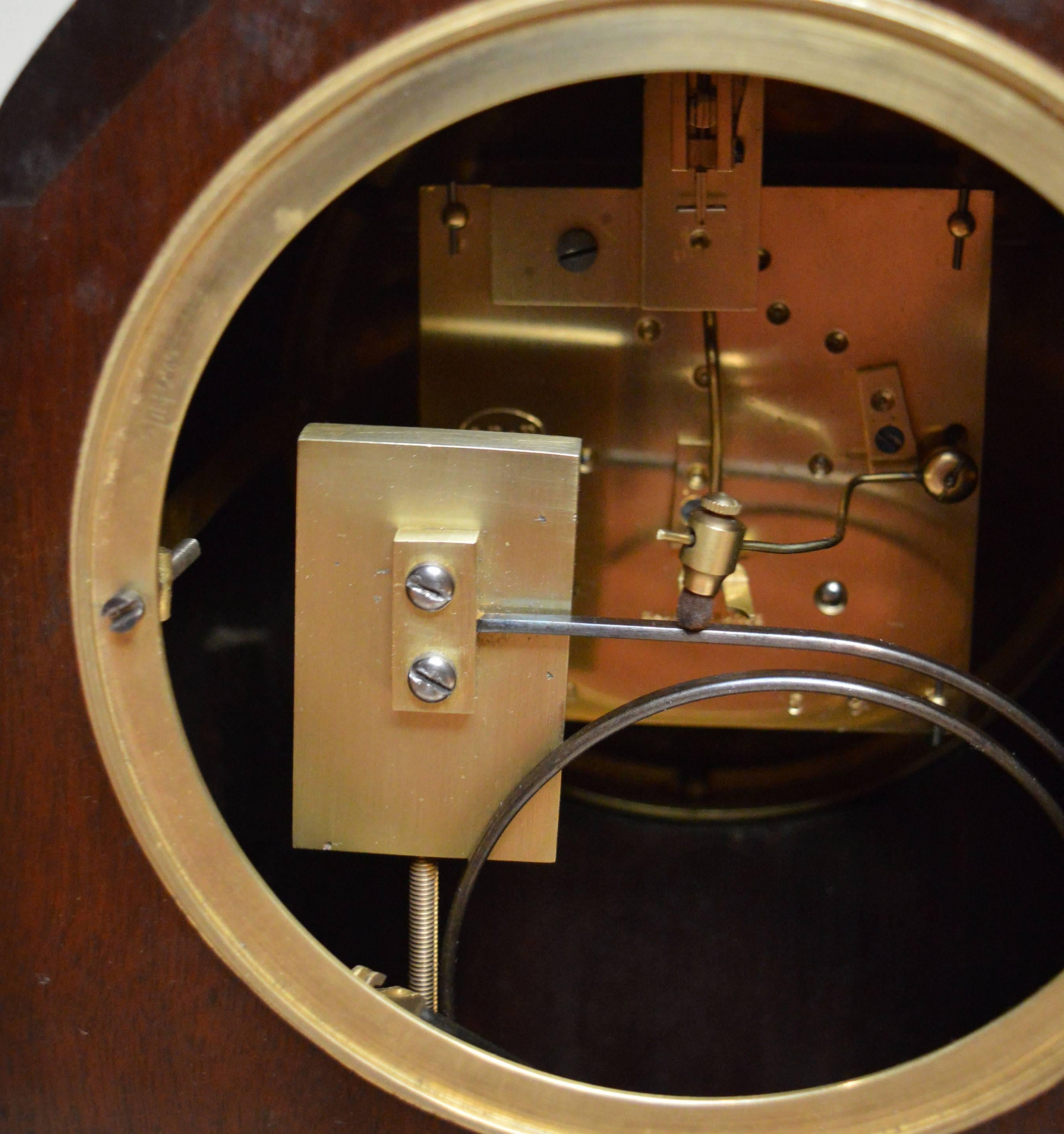 20th Century Edwardian Mahogany and Inlay Bracket Clock
