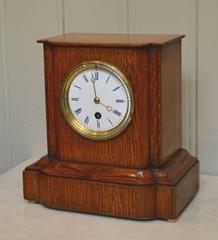 Golden Oak Mantel Clock