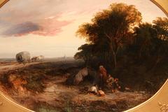 "Gypsy Camp, Evening" Oil Painting by Thomas Dingle