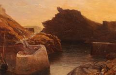 Oil by W.H. Mason, Boscastle Cornwall