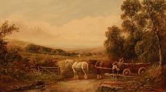 "The Timber Wagon" Oil Painting by Henry Harris