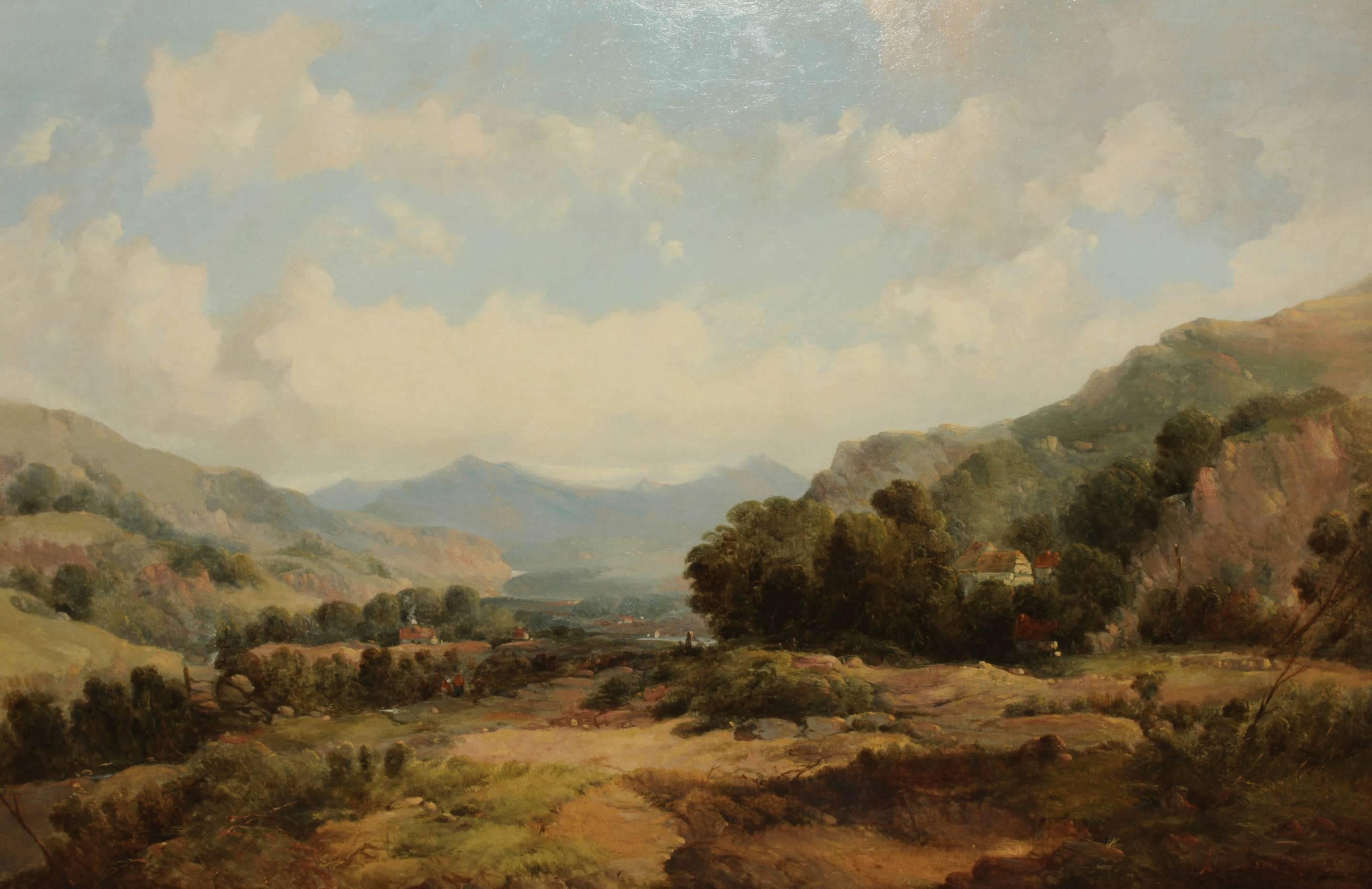 Oil Painting by Alfred Henry Vicker In Good Condition For Sale In Wiltshire, GB