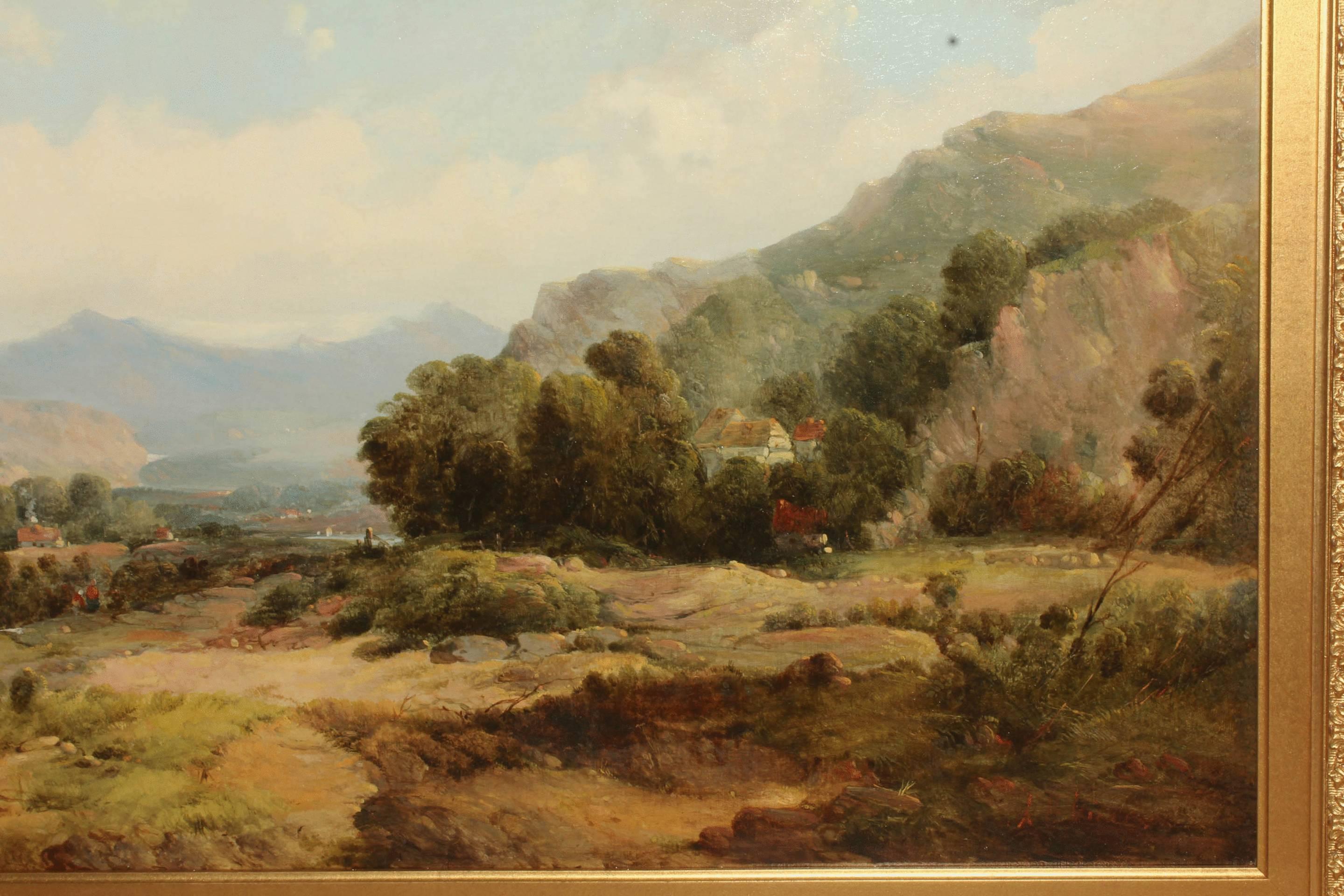 19th Century Oil Painting by Alfred Henry Vicker For Sale