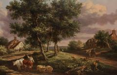 Drive on Country Lane Painting by Henry Milbourne