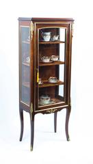 Antique French Mahogany Display Cabinet, circa 1900