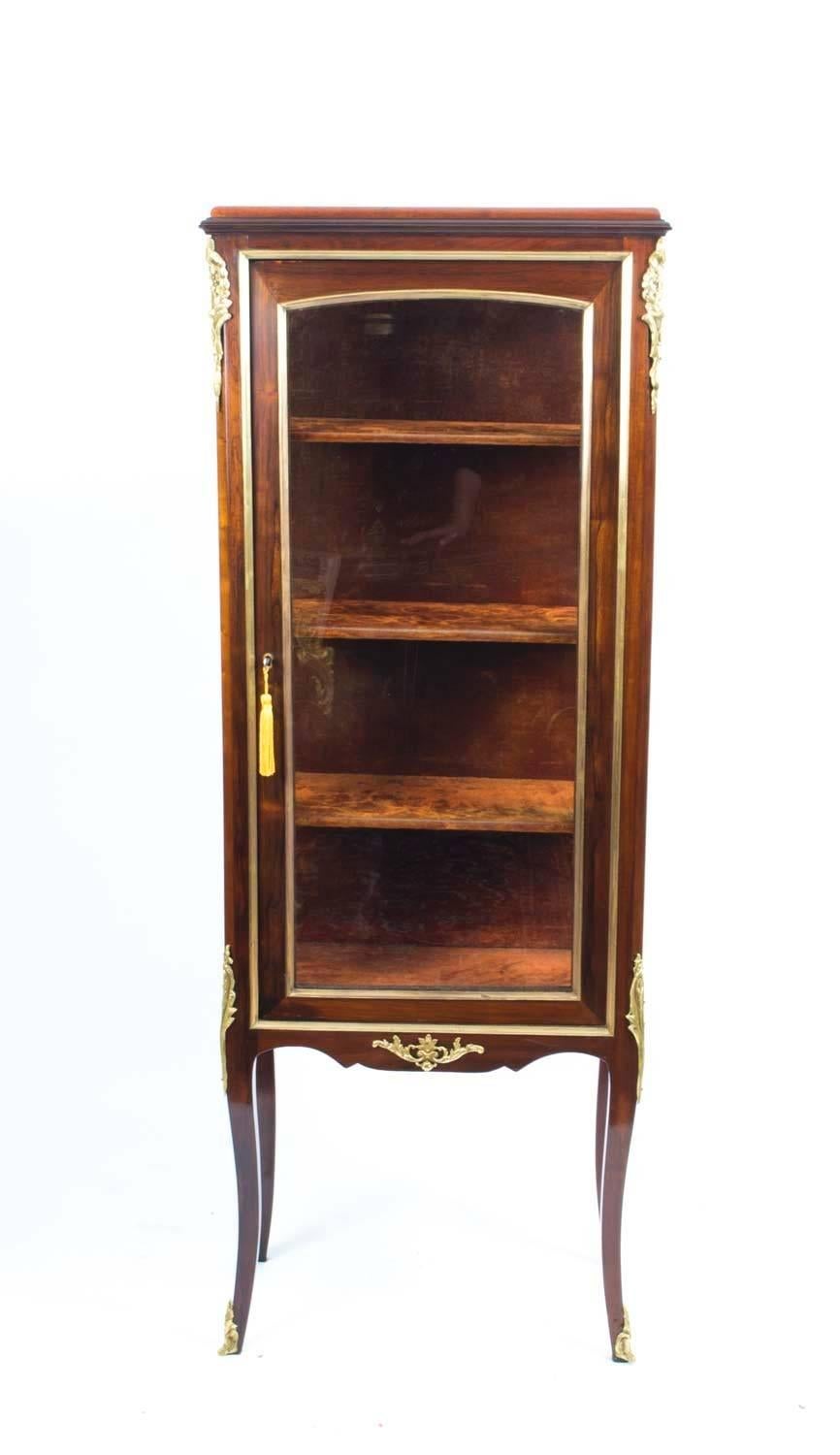 Antique French Mahogany Display Cabinet, circa 1900 In Excellent Condition In London, GB