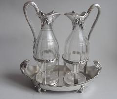 An important & extremely rare George III Adam Oil & Vinegar Cruet made in London