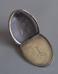 A rare George III silver mounted Cowrie Shell Snuff Box made in Birmingham in 18