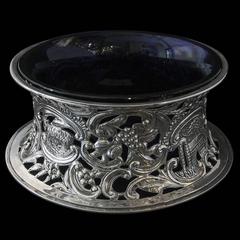 Antique English Victorian Sterling Silver Dish Ring