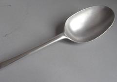 Important George I Marrow Spoon, of Unusual Large Size, Made in London, 1724