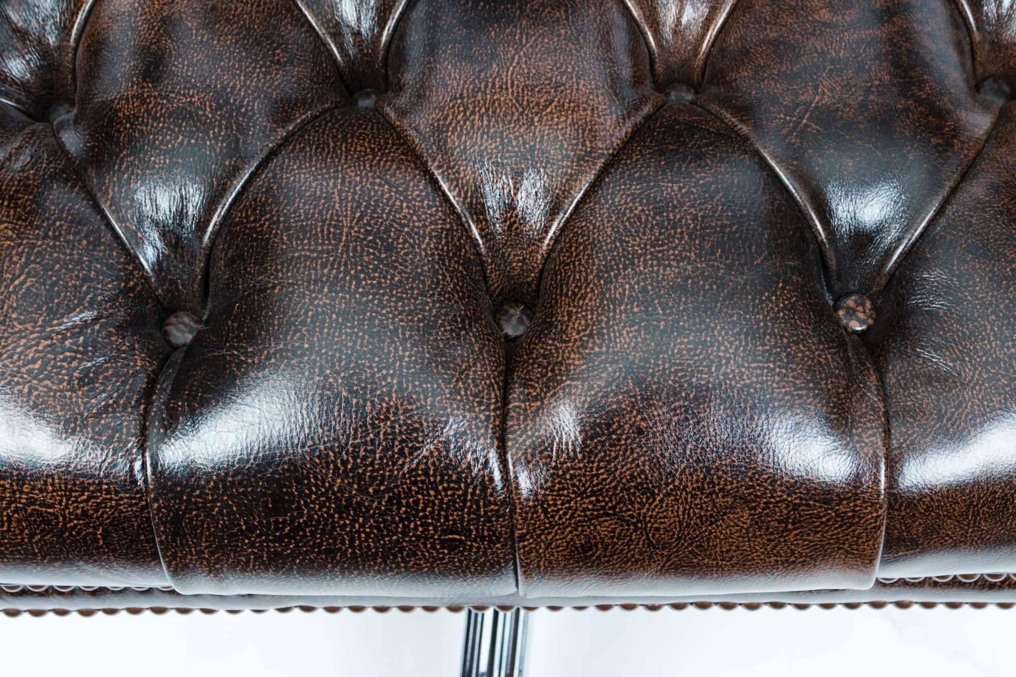English Handmade Designer Leather Desk Chair 1