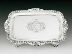 An exceptionally fine and unusual George III Salver made in London in 1809 by Jo